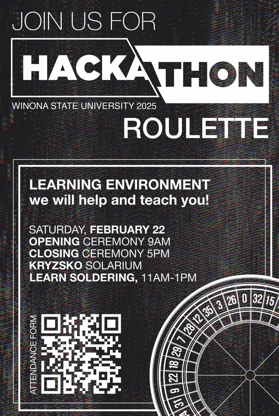 Hackathon Poster Roulette wheel